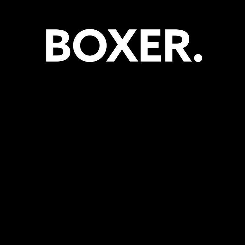 Boxer Kämpfer Boxfan Kampfsport Kampf Minimalist