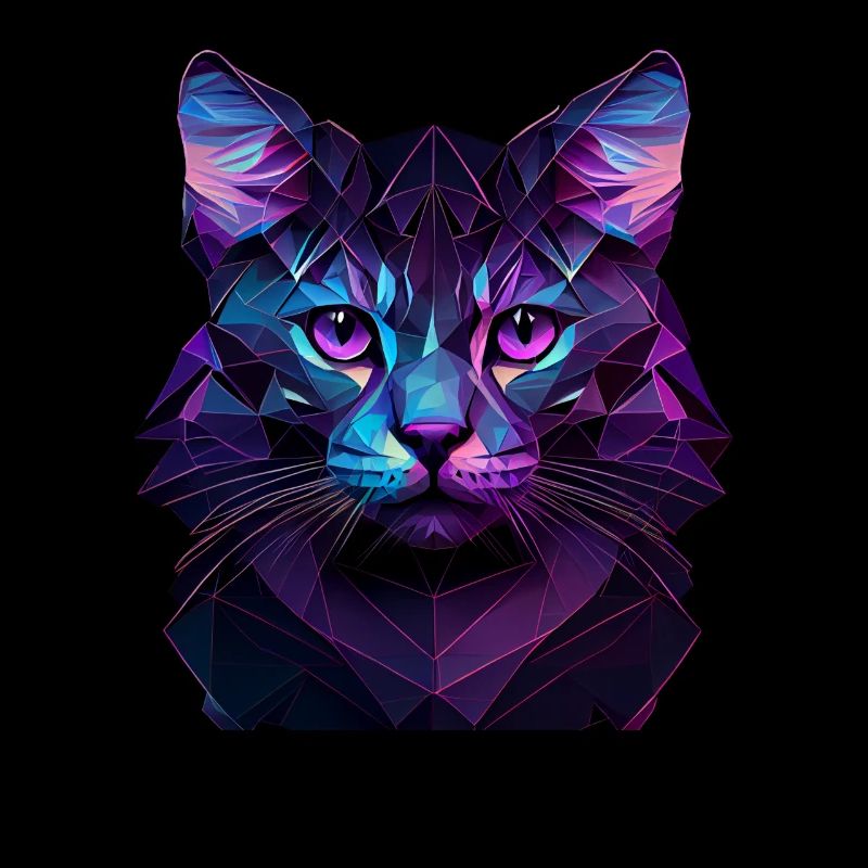 Katze Katzen Kätzchen Polygon Katze