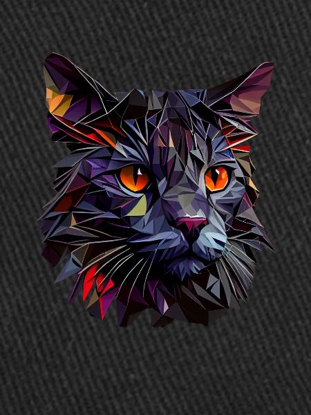 Chaton Chaton Chat Polygone Chat