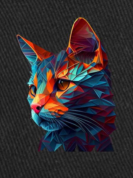 Chaton Chaton Chat Polygone Chat