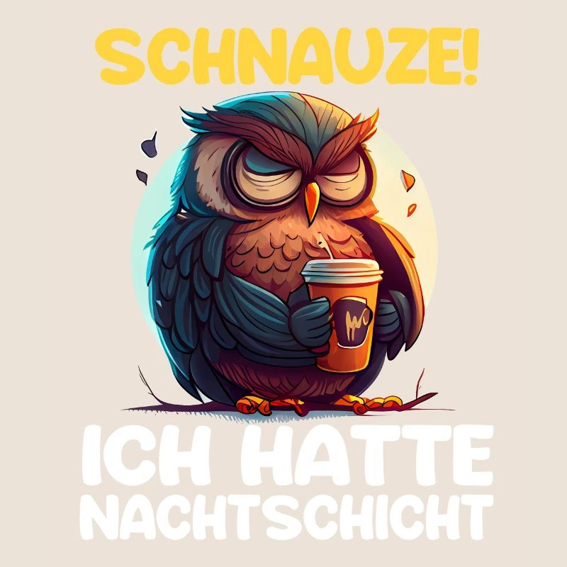 Nachtschicht Kaffee Eule Nachtdienst Schichtarbeit
