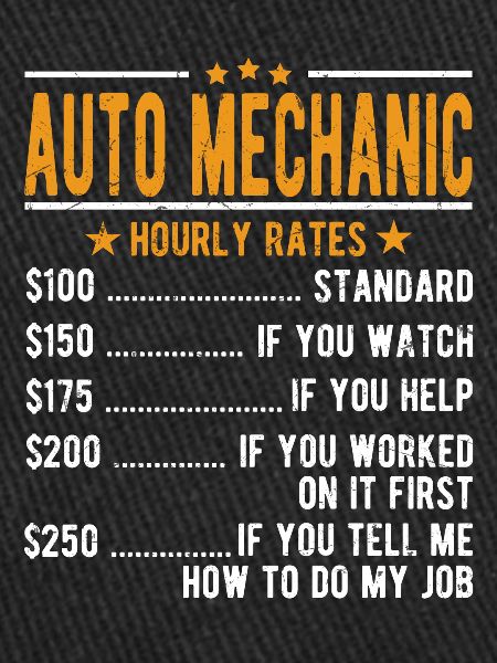 Car mechanic hourly wage