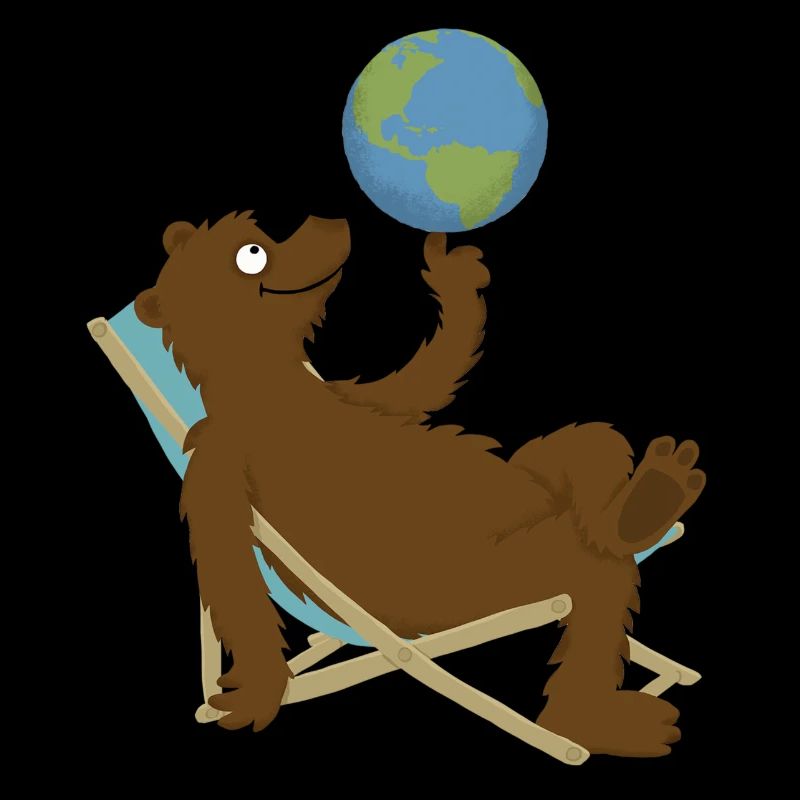 Ours dans un transat