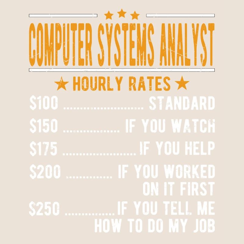Analyste de systèmes informatiques Salaire horaire
