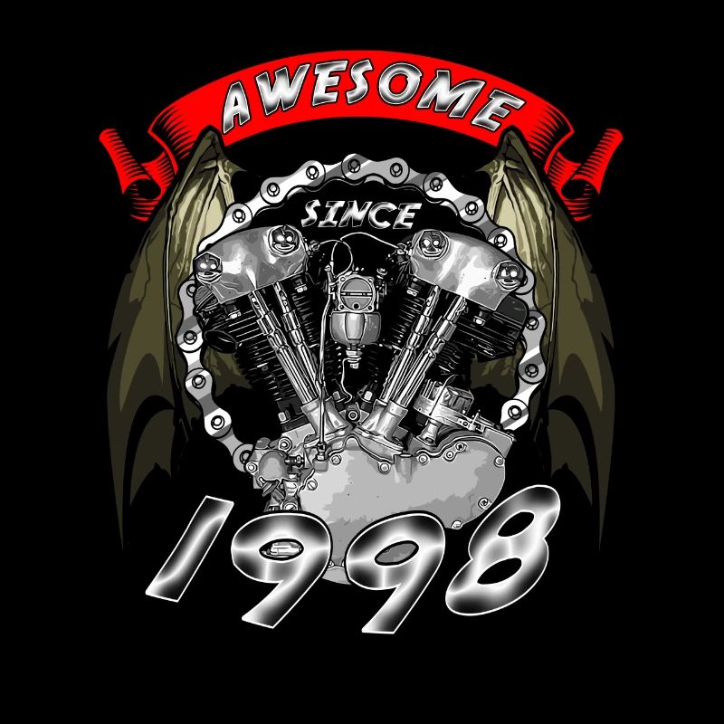Awesome since 1998, biker's birthday