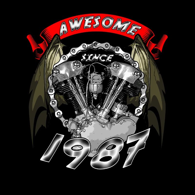 Awesome since 1987, Biker Geburtstag