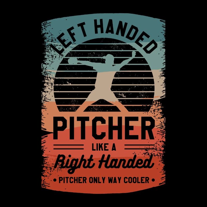 Linkshänder Pitcher wie ein Rechtshänder Pitcher