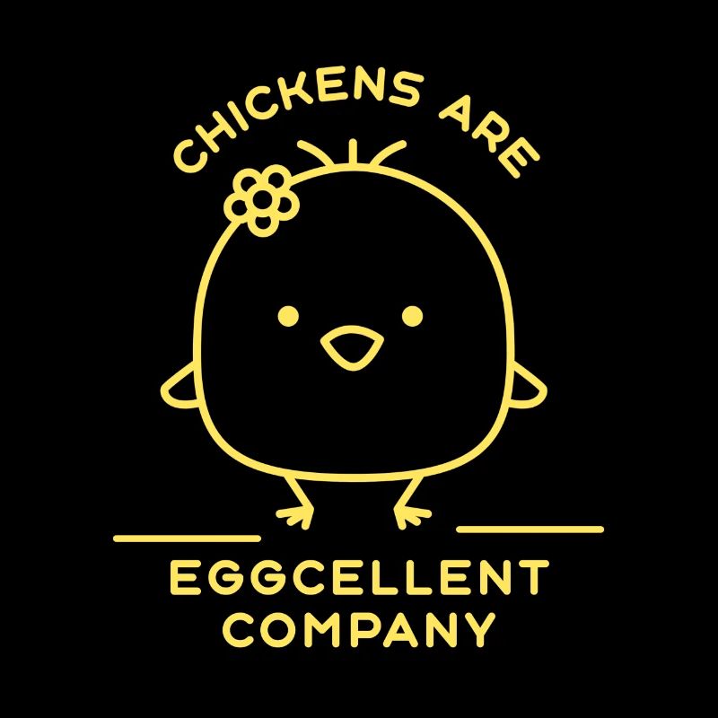 Chickens Are EGGcellent Company Funny Chicken