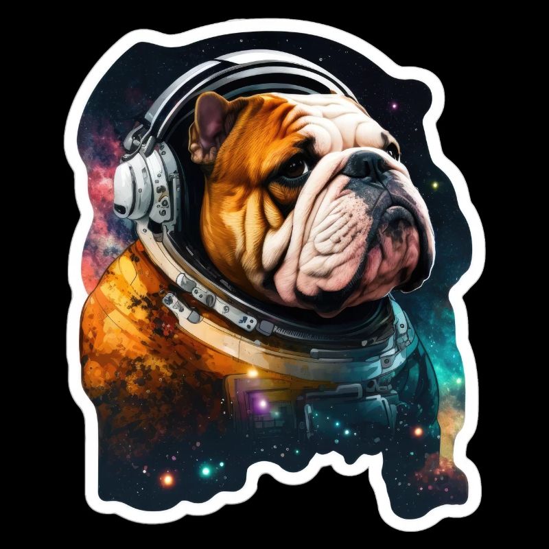 Bulldog dans l’espace, drôles de chiens, Spacedogo!