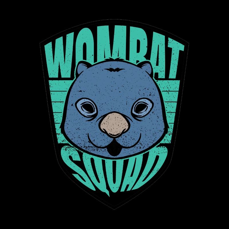 Wombat Squad Funny Rodent Australian Wombat