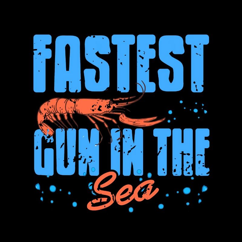Pistolet le plus rapide dans la mer Retro Funny Pistol Shrimp