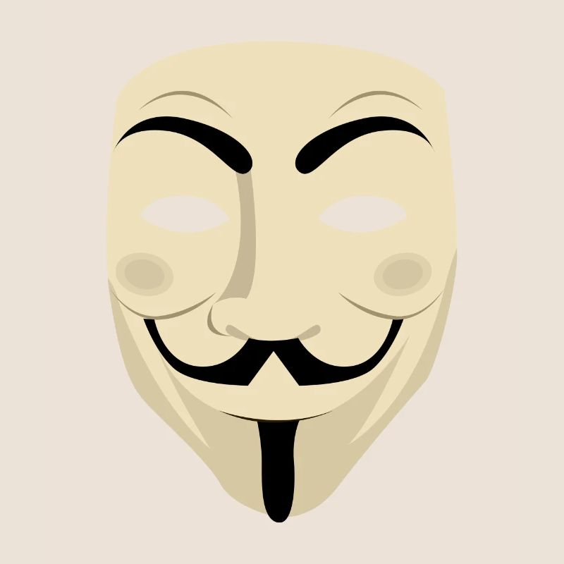 Mr. Anonymous Maske Computer Hacker