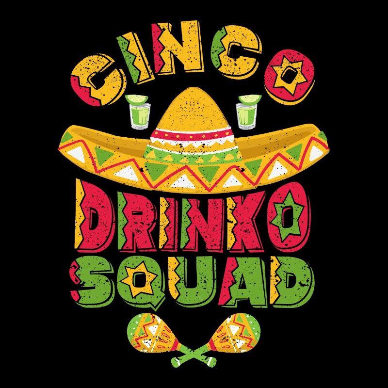 Cinco Drinko Squad Funny Cinco de Mayo Mexico