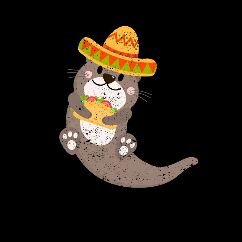 Mexican Otter Sombrero Taco Cinco De Mayo
