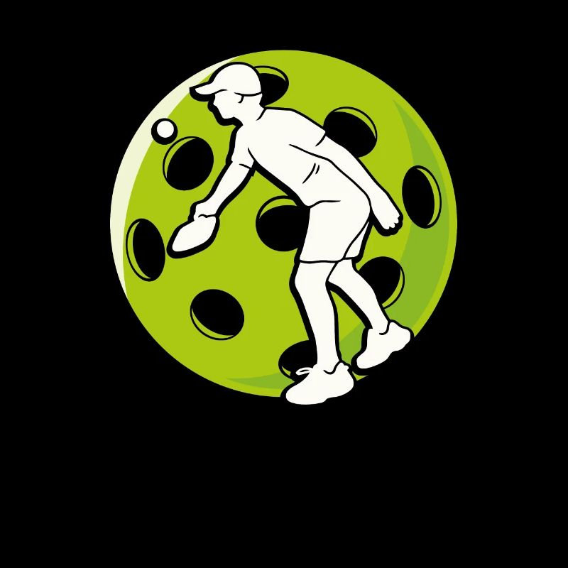 Pickleball man avec ballon