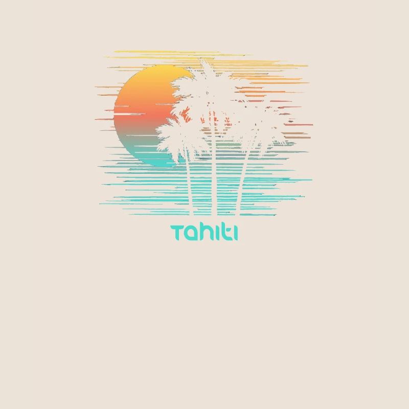 Tahiti Polynesia Stylish Souvenir Vacation