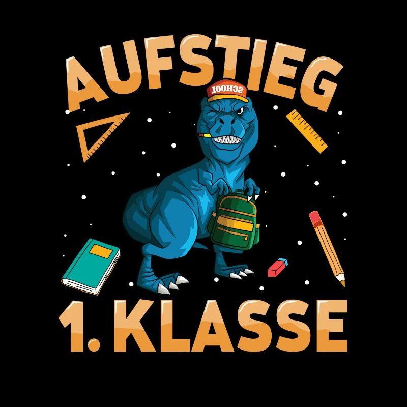 Aufstieg 1. Klasse Dino Einschulung Grundschule