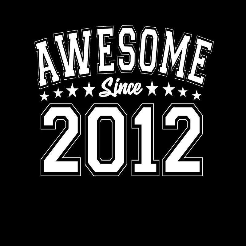 Awesome Since 2012 Geburtstag 2012 Vintage 2012