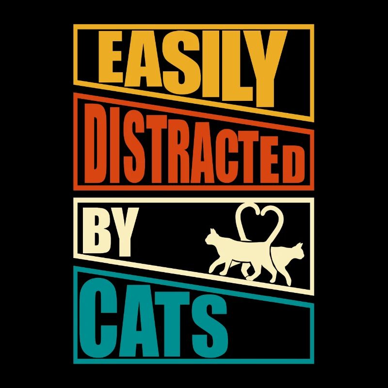 facilement distrait par les chats chaton