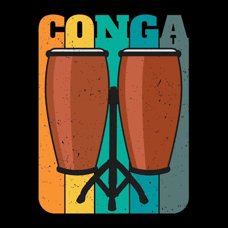 Conga Retro Musical Instrument Drums Conga Player