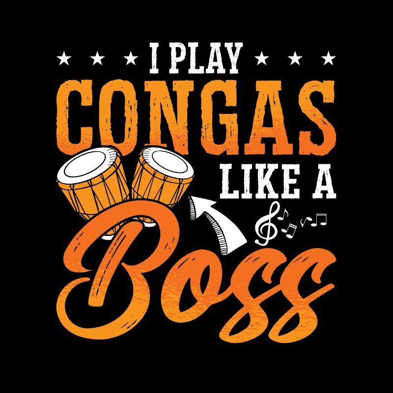 Conga Je joue des congas comme un batteur de percussion de patron