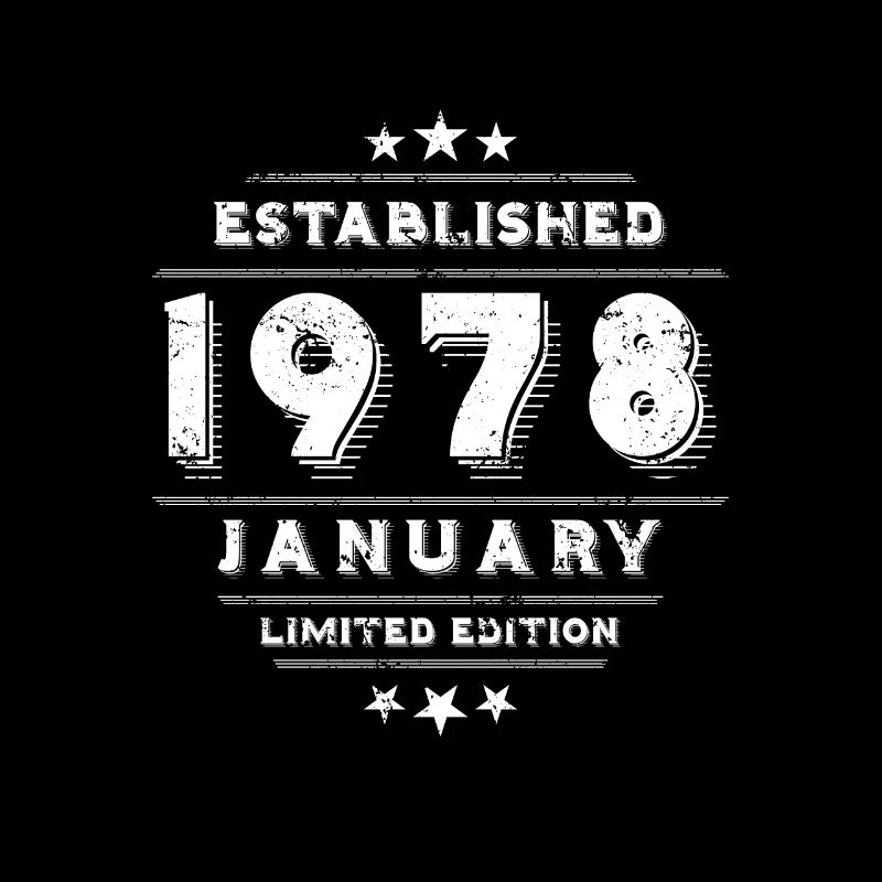 Anniversaire en janvier 1978 - janvier