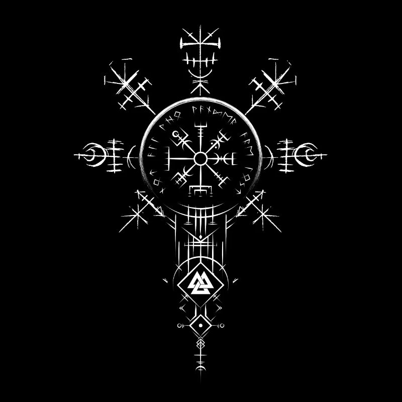 Celtic Vikinger Vegvisir compas Vikings