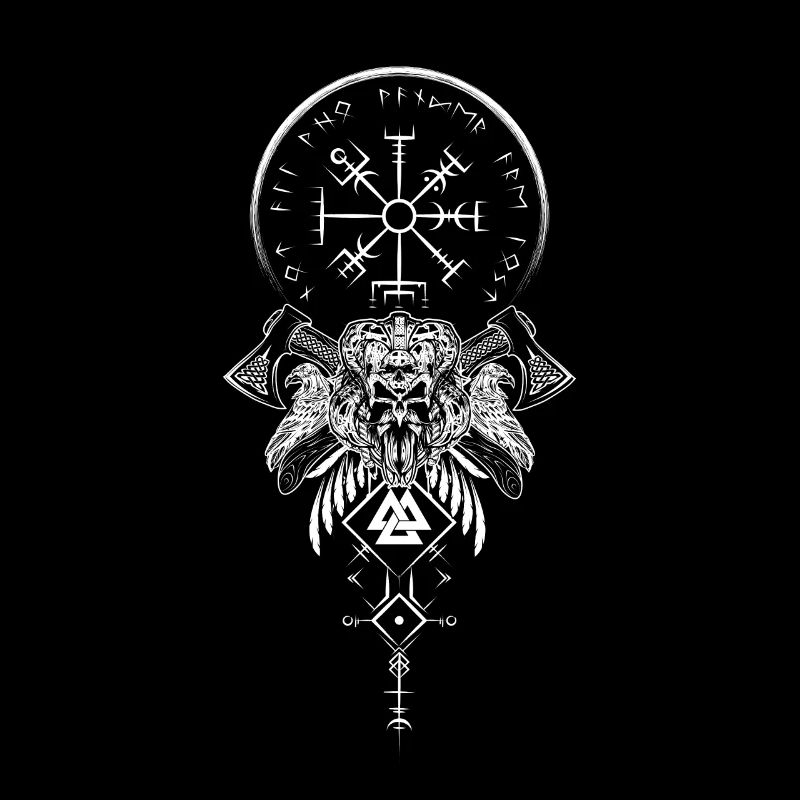 Celtic Vikinger Vegvisir compas Vikings