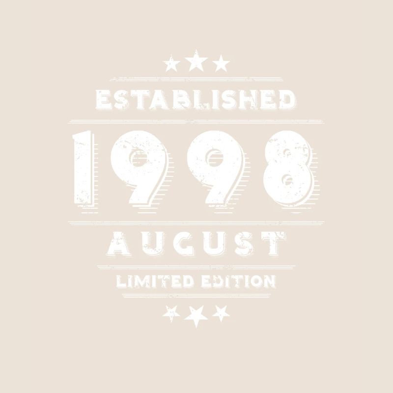 Birthday in August 1998 - August
