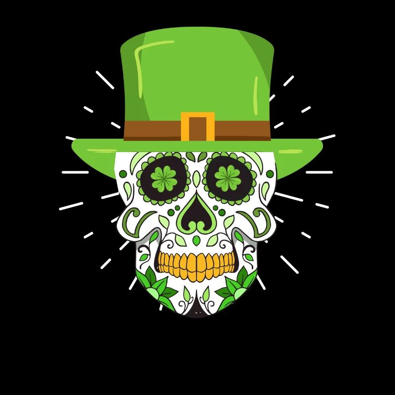 Saint-Patrick Leprechaun squelette irlandais