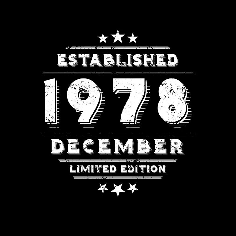Anniversaire en décembre 1978 - décembre