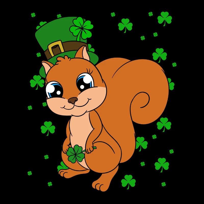 Écureuil Clover Saint-Patrick