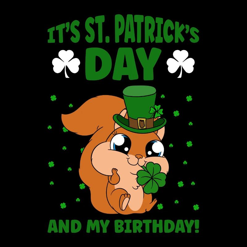 Écureuil Clover Saint-Patrick