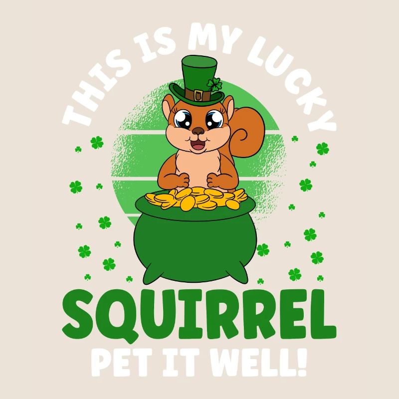 Écureuil Clover Saint-Patrick