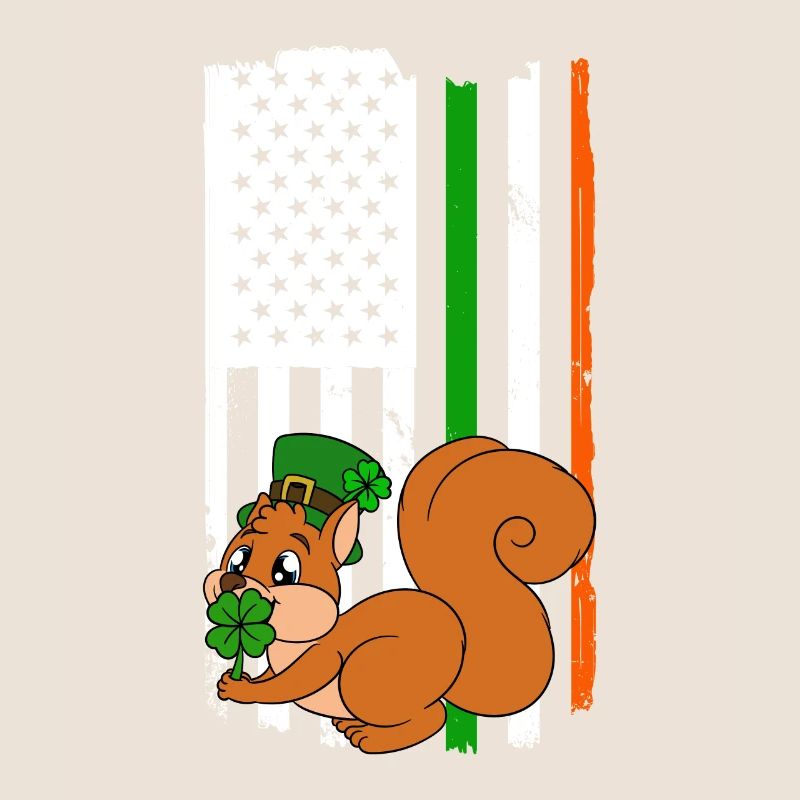 Écureuil Clover Saint-Patrick