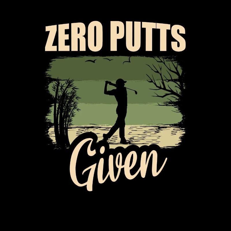 Zéro putt donné golfeur joueur de golf blagues drôles