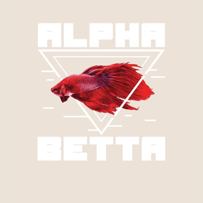 Drôle de poisson Alpha Red Betta pour un