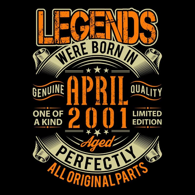 2001 Légende de l’anniversaire d’avril