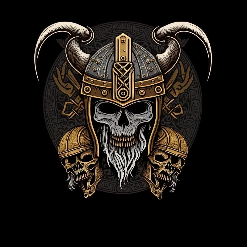 Gotische Walhalla Wikinger-Skelett