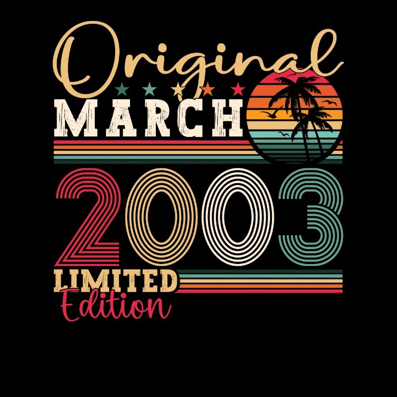 20e anniversaire Mann Original March Né en 2003