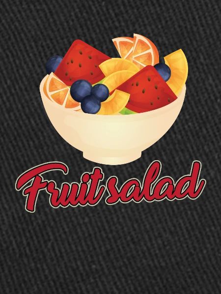 Conception de saladier de fruits
