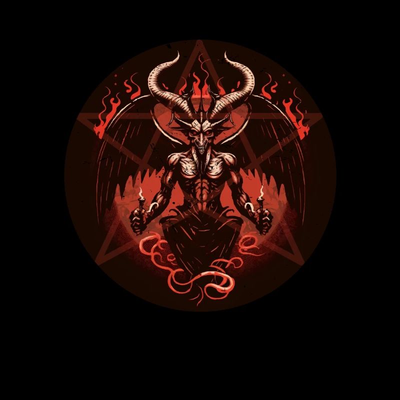 Baphomet Satanic Occult Devil Pentagram