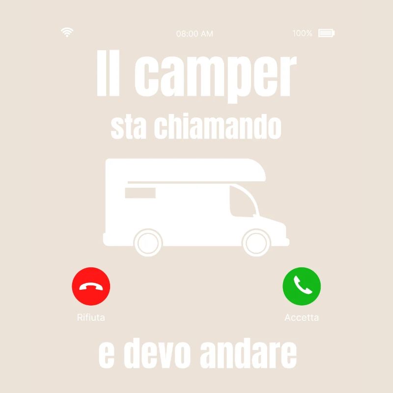 Le campeur appelle