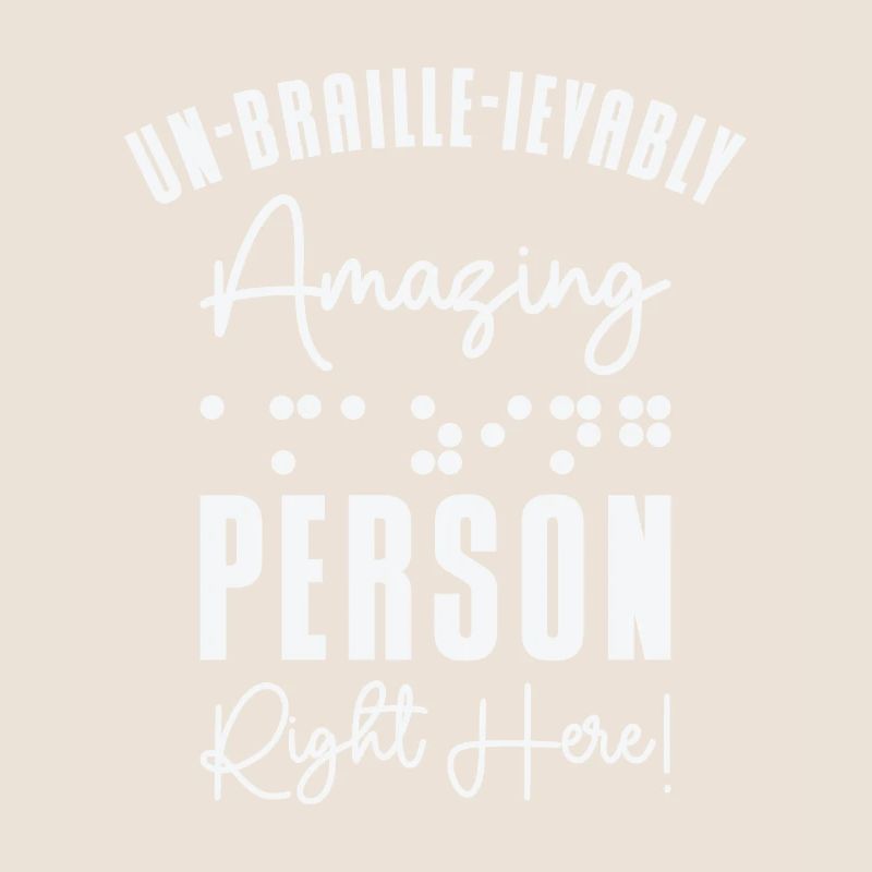 Conscience de la cécité aveugle en braille