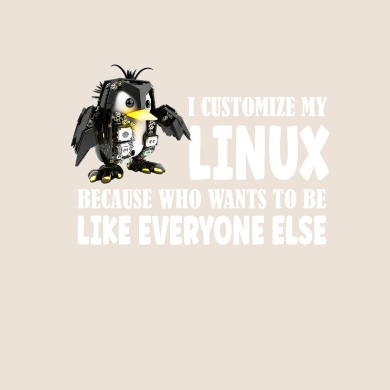 I Customize My Linux Penguin Because I am