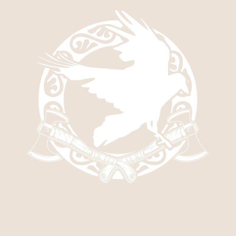 Rabe und Äxte Odhin Valhalla Wikinger