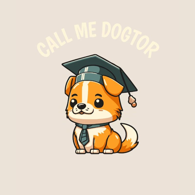 Cute Dog Funny Ph.D. Thesis PhD Student