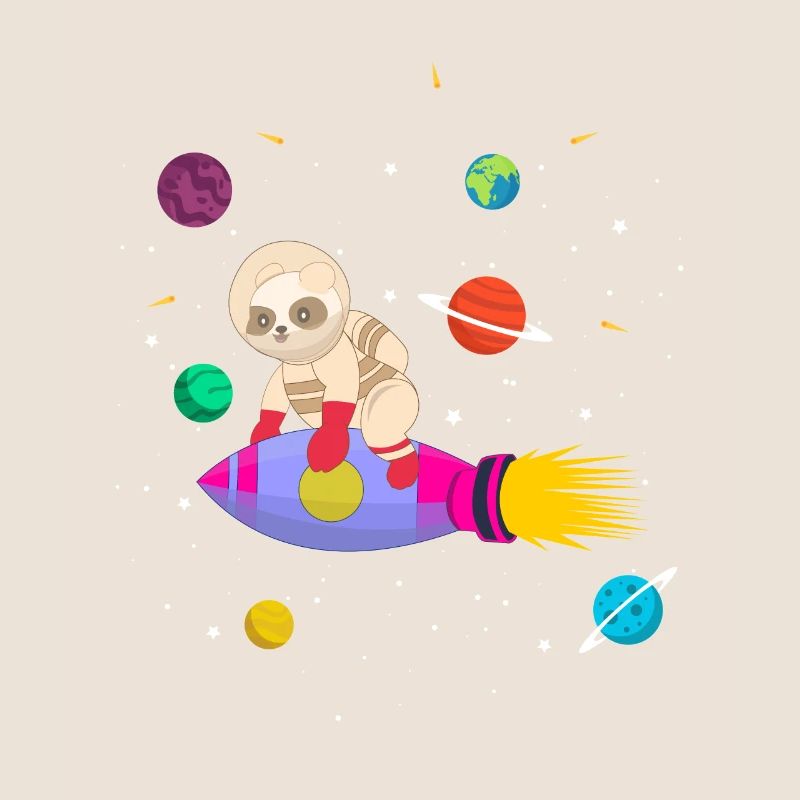 Future astronaut panda bear