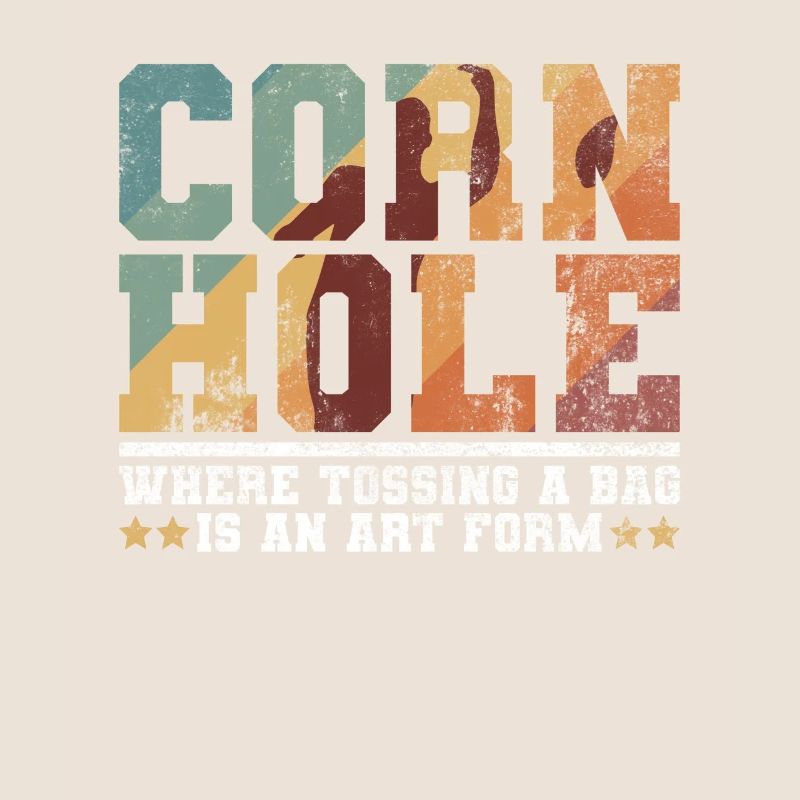 Cornhole Player Blind Hole - Funny Cornhole