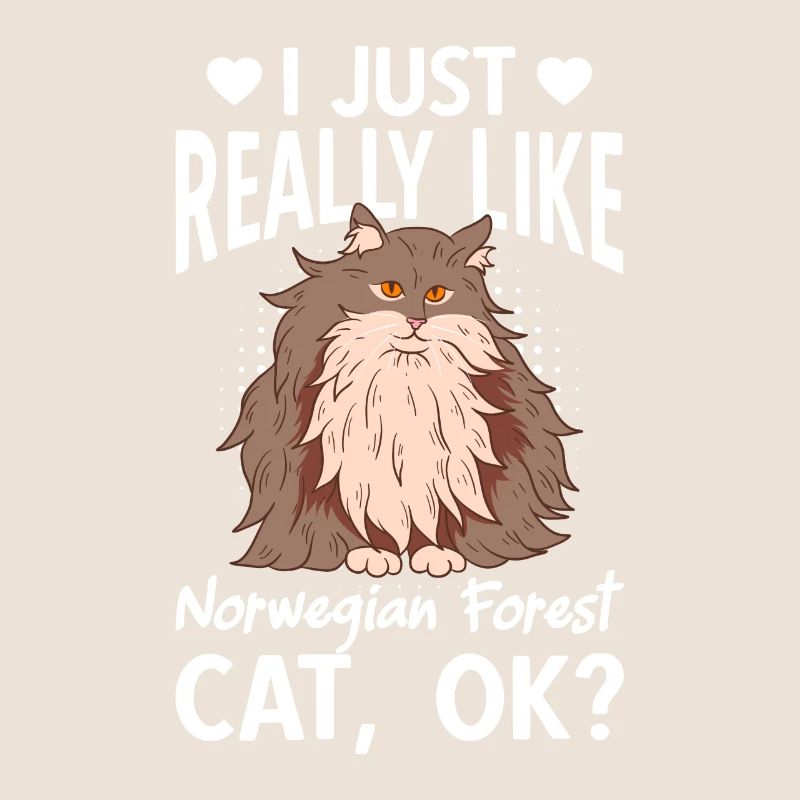 J’aime vraiment le chat de la forêt norvégienne